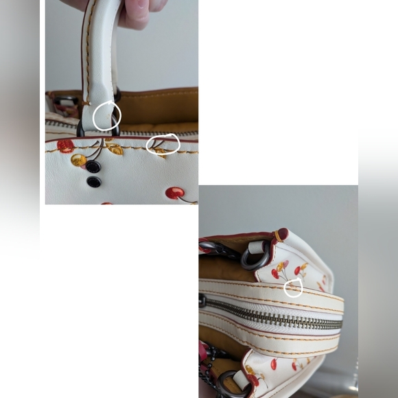 Coach Rogue 25 With Cherries Print - Picture 13 of 16